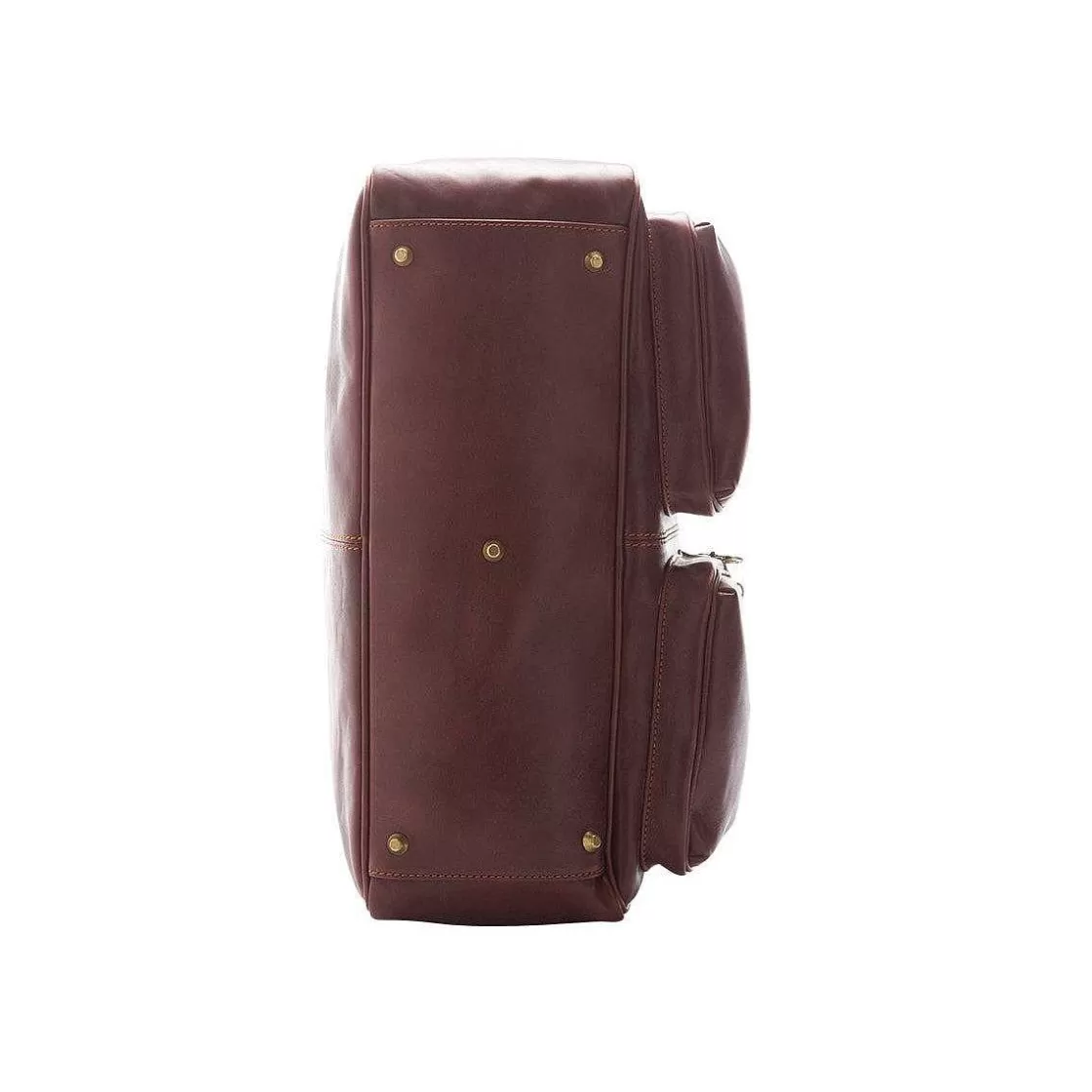 Leonardo Business Bag In Full Grain Leather With Zip Closure, Front Pockets And Adjustable Shoulder Strap Hot
