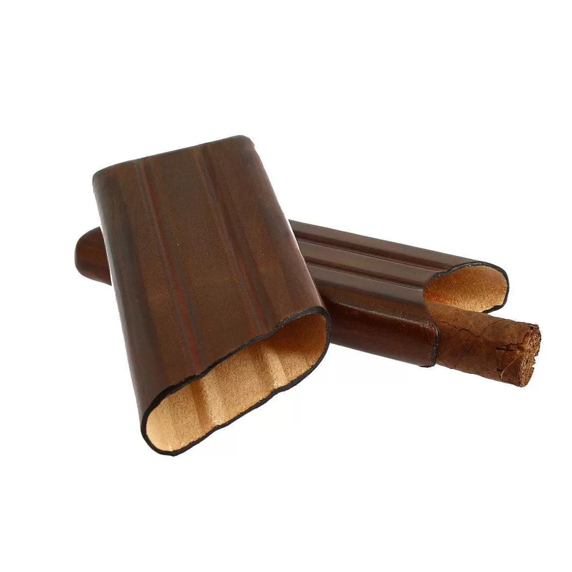 Leonardo Cigar Holder Made Of Pocket Leather Available In Two Colors Online