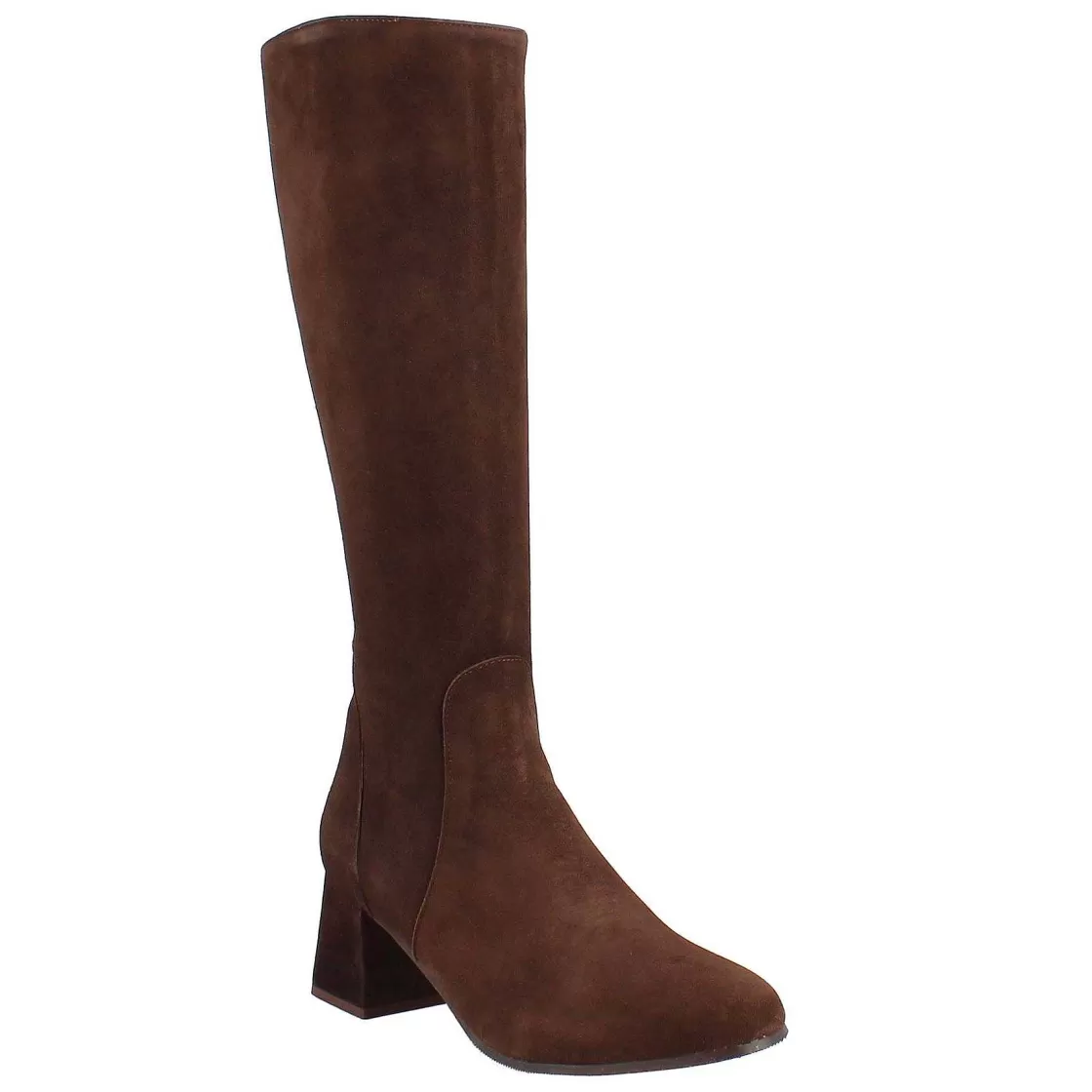Leonardo Dark Brown Suede Women'S High Winter Boots Sale