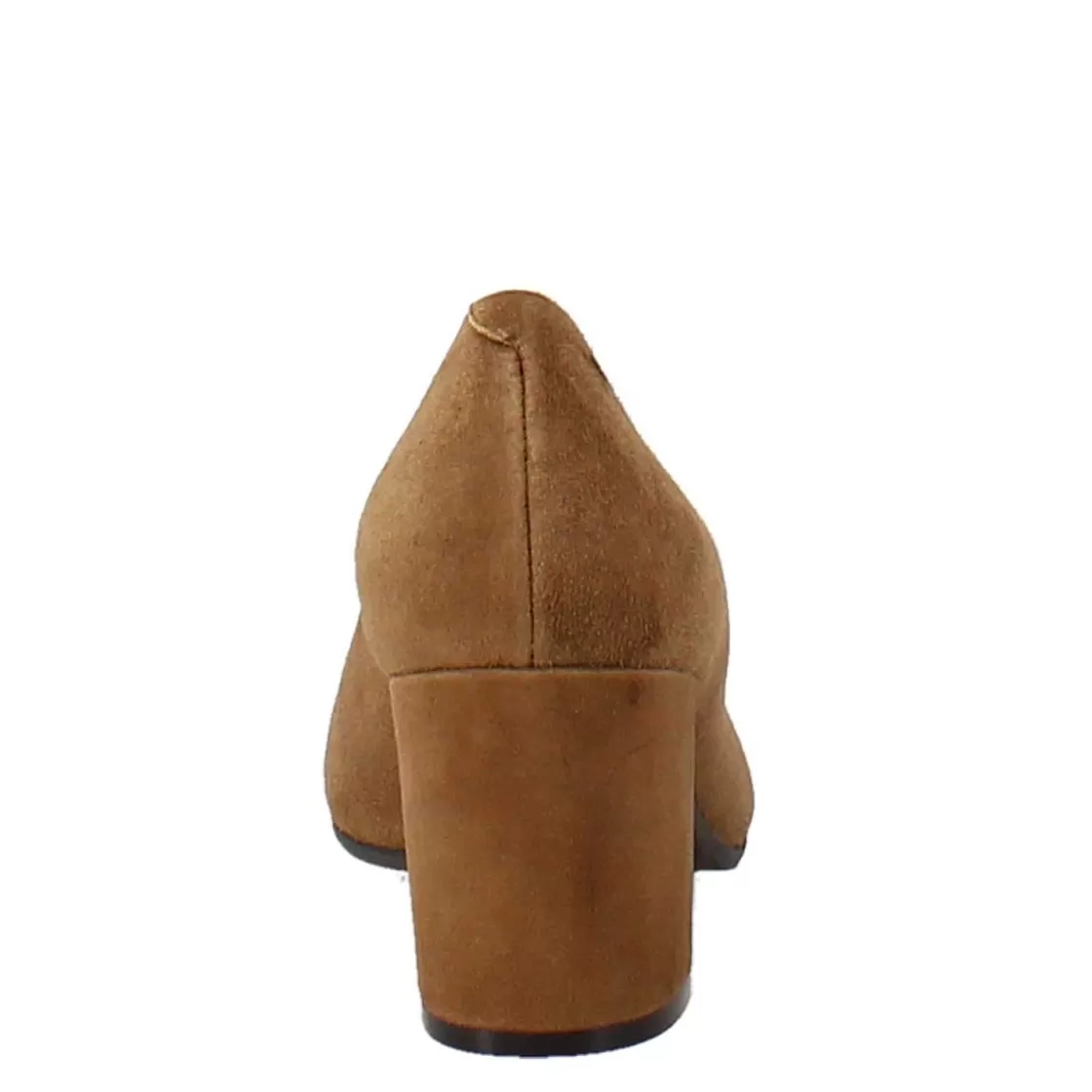 Leonardo Decollette In Brown Suede With High Heel Clearance