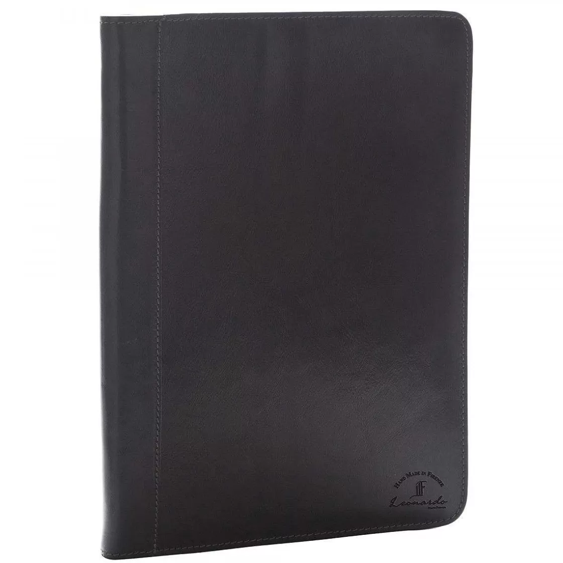 Leonardo Document Holder In Full-Grain Leather With Zip Closure And Utility Pockets Outlet
