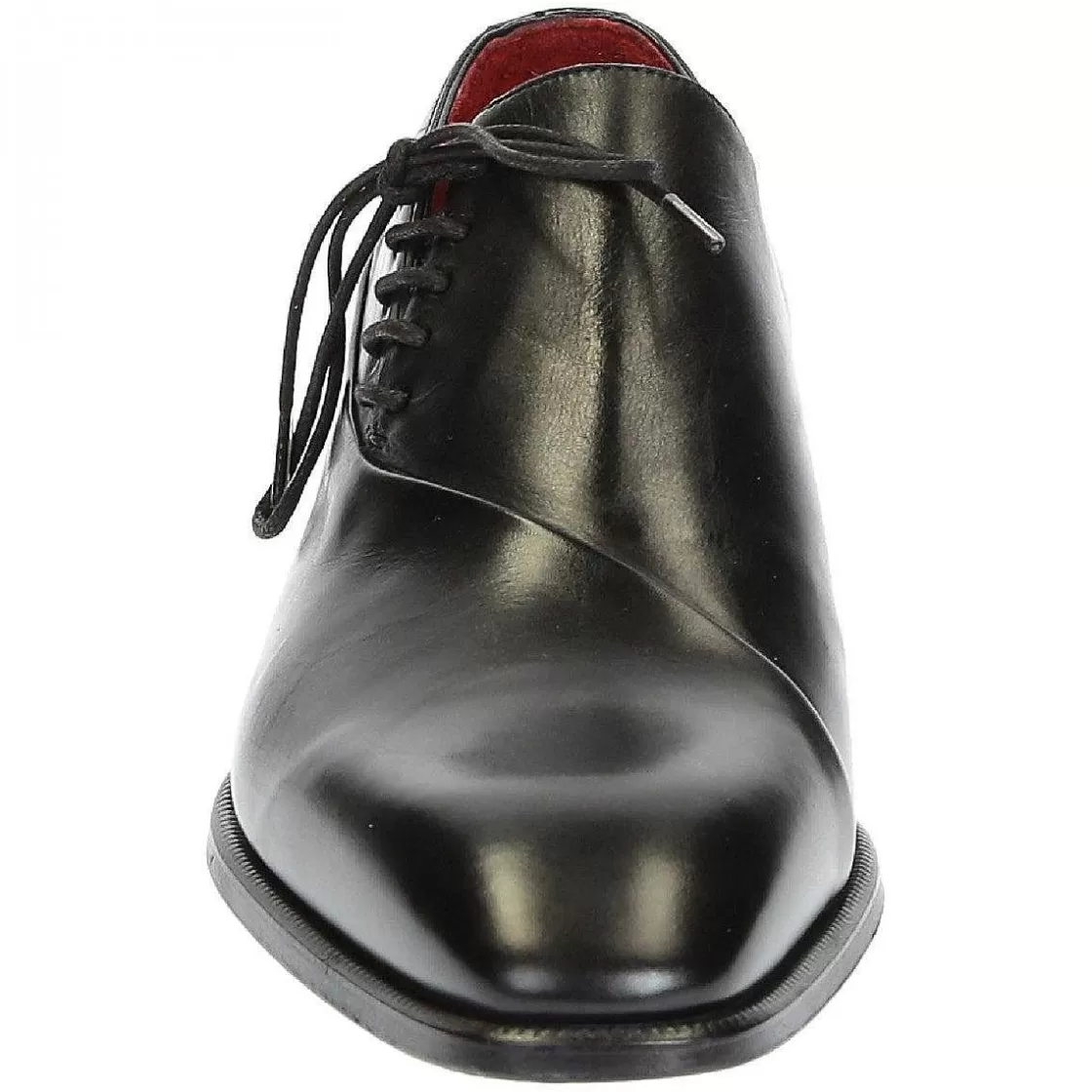 Leonardo Elegant Men'S Brogues Shoes In Black Leather Best Sale