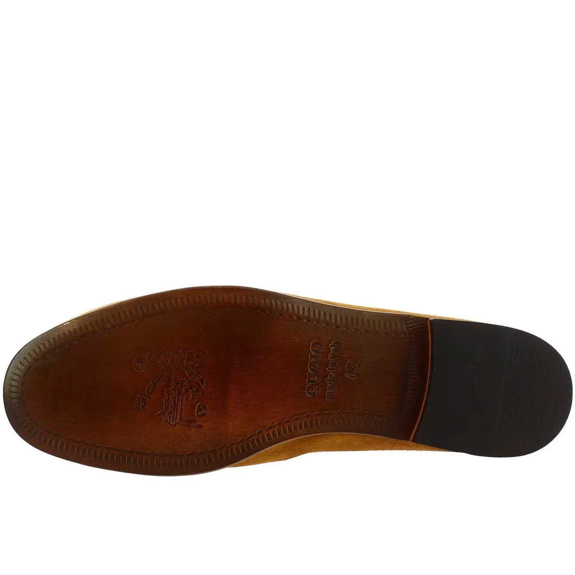 Leonardo Handmade Men'S Slip-On Loafers In Brown Suede Leather New