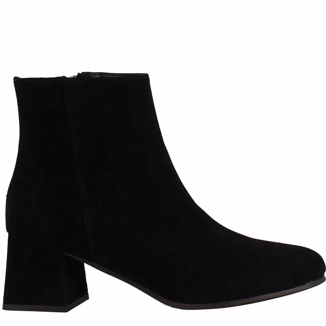 Leonardo Handmade Women'S Ankle Boots In Black Suede Cheap