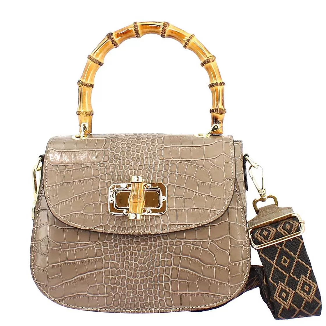 Leonardo Handmade Women'S Handbag In Beige Leather With Removable Shoulder Strap Discount