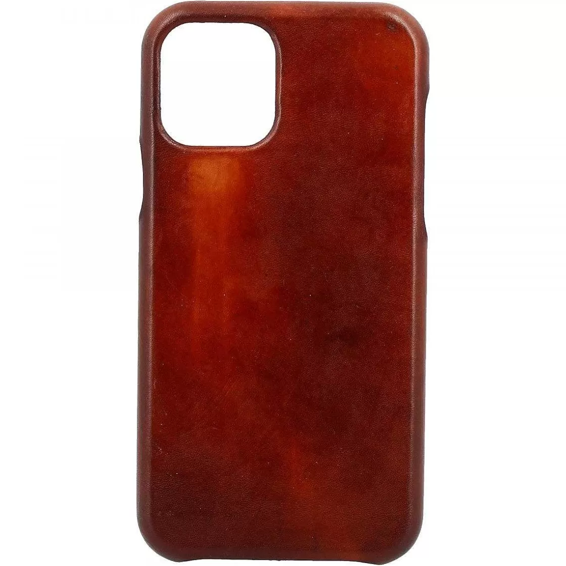 Leonardo Iphone Cover In Hand-Buffered Brandy Color Leather Store