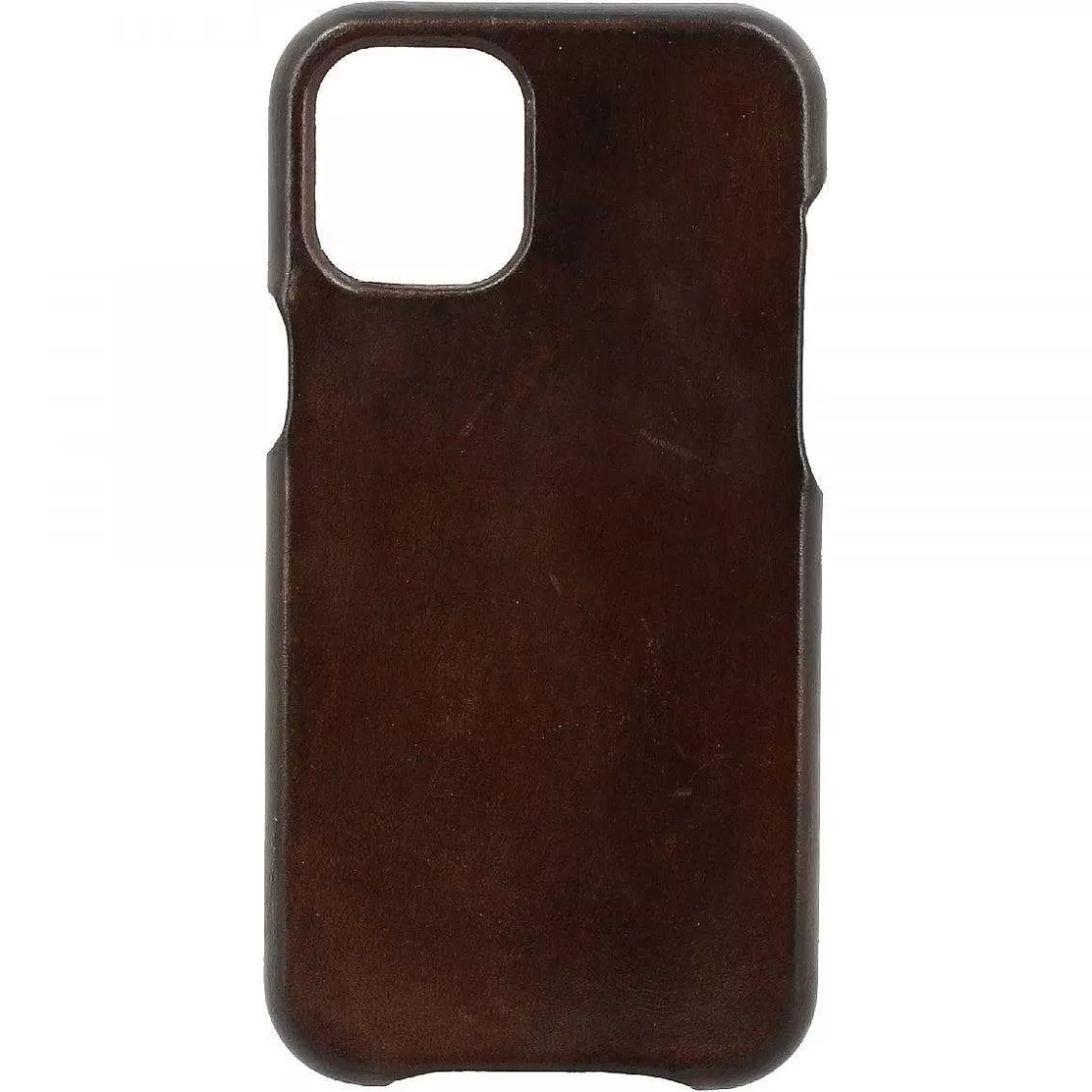 Leonardo Iphone Cover In Hand-Buffered Dark Brown Leather Outlet