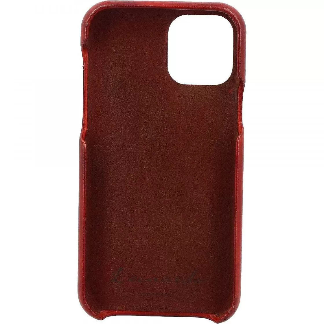 Leonardo Iphone Cover In Hand-Buffered Red Leather Cheap