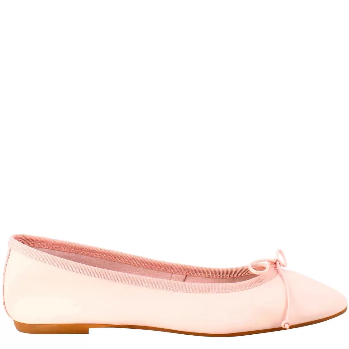 Leonardo Light Women'S Powder-Colored Ballet Flats In Smooth Leather Shop