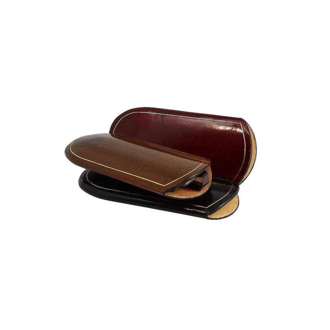 Leonardo Medium Pocket Glasses Case Made Of Leather Available In Various Colors Best
