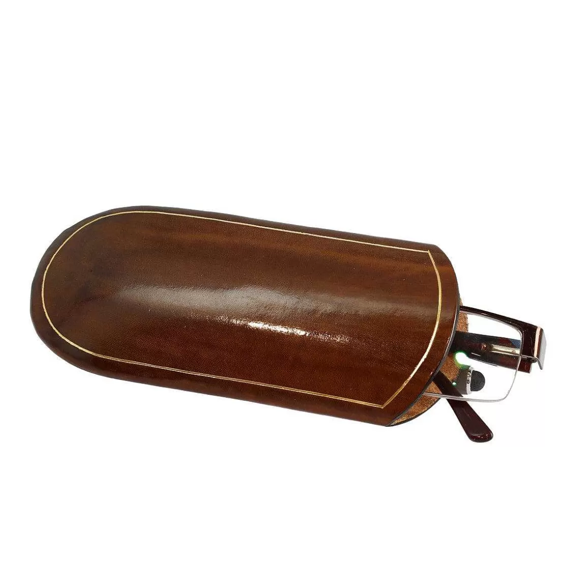 Leonardo Medium Pocket Glasses Case Made Of Leather Available In Various Colors Best