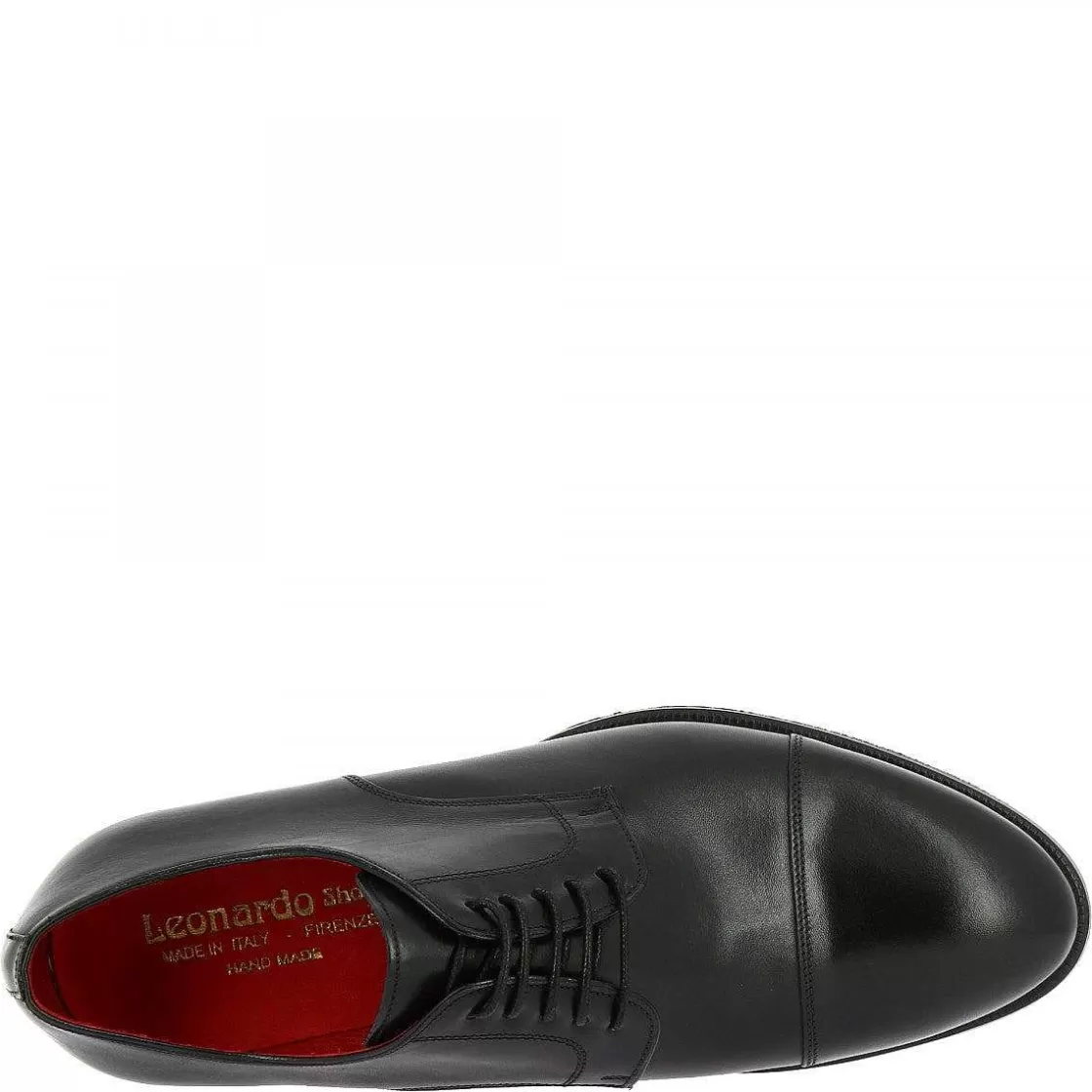 Leonardo Men'S Elegant Oxford Shoes Handmade In Black Calf Leather Best Sale