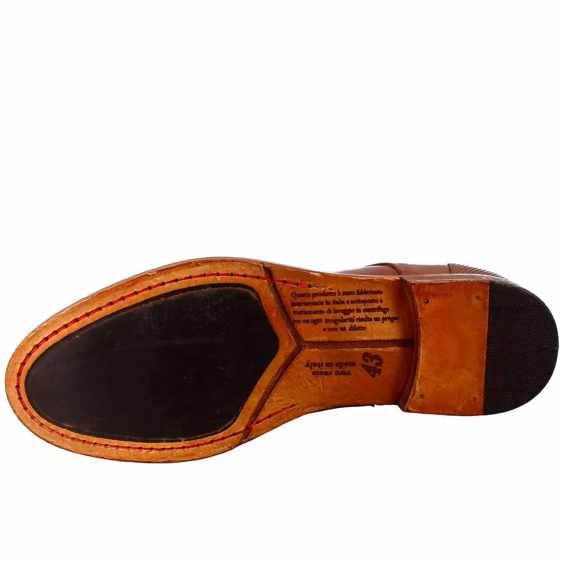 Leonardo Men'S Elegant Vintage Brown Leather Ankle Boot Cheap