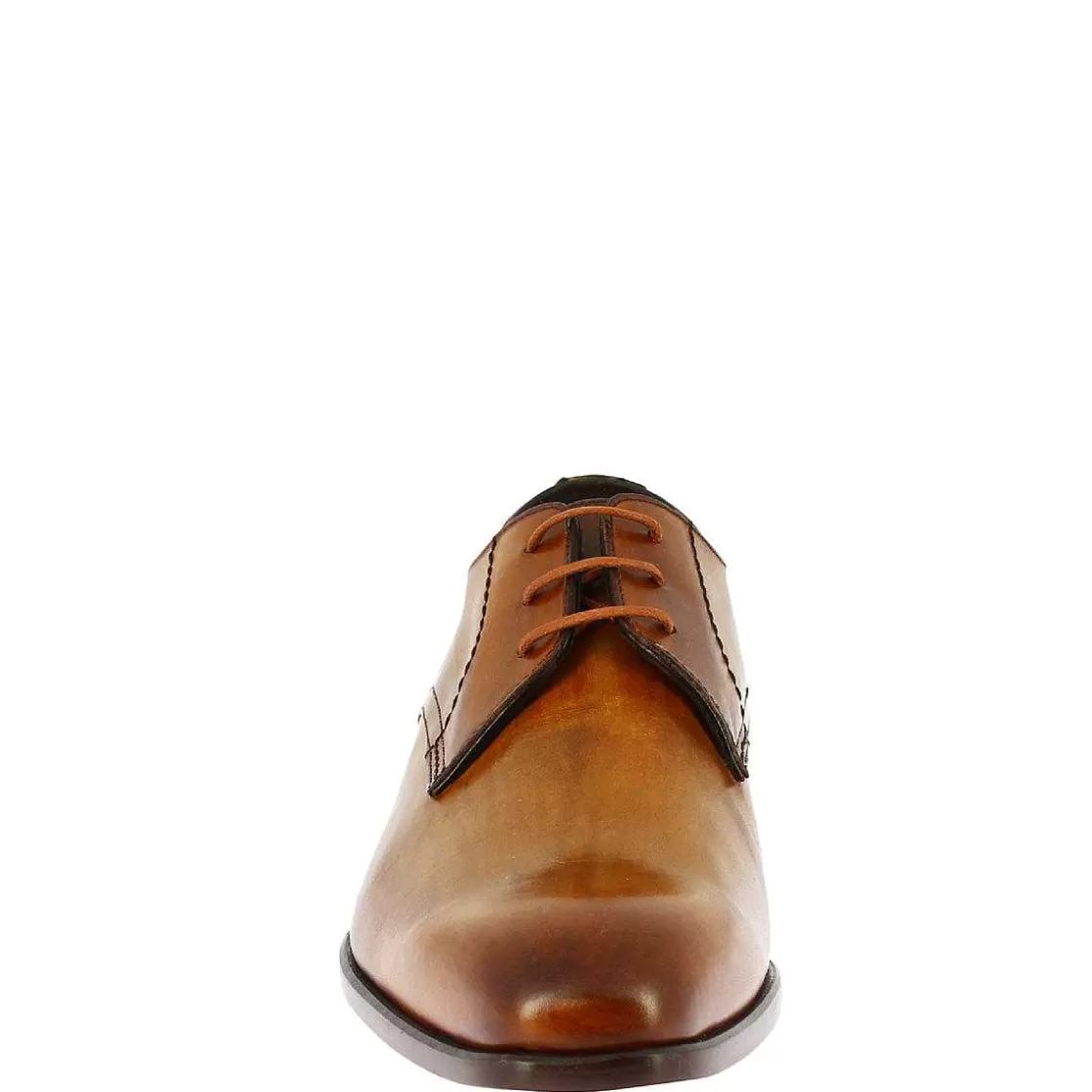 Leonardo Men'S Handmade Elegant Formal Shoes In Brown Calf Leather Discount