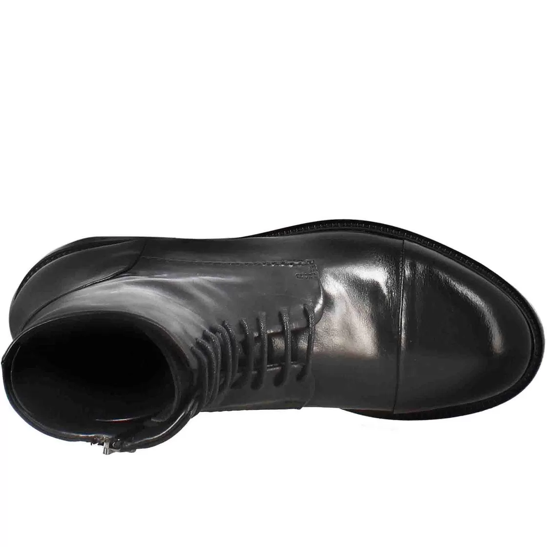Leonardo Men'S High Diver Amphibian Boot In Black Washed Leather Best Sale