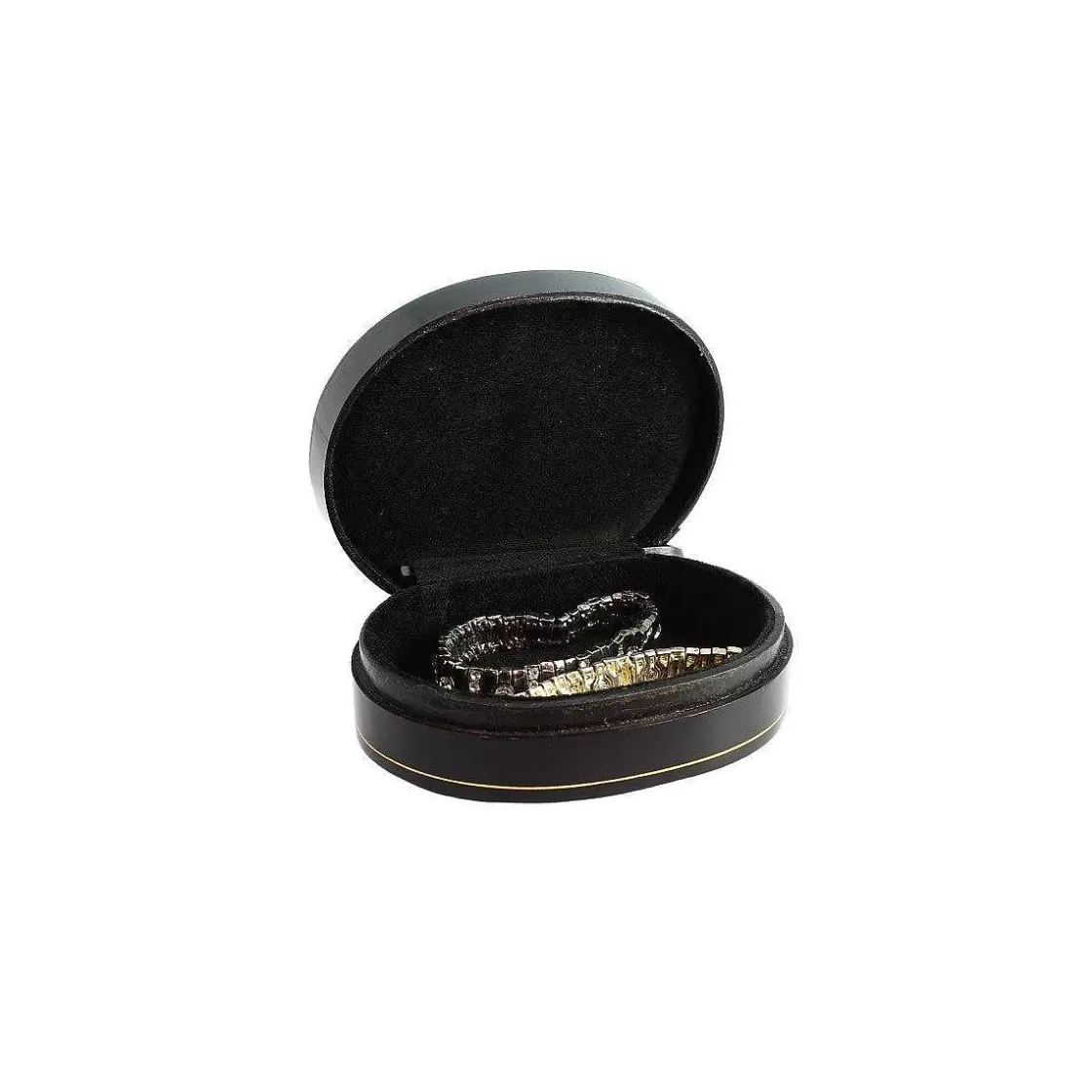 Leonardo Oval Jewelery Box Made Of Leather For Jewelery Available In Various Colours Outlet
