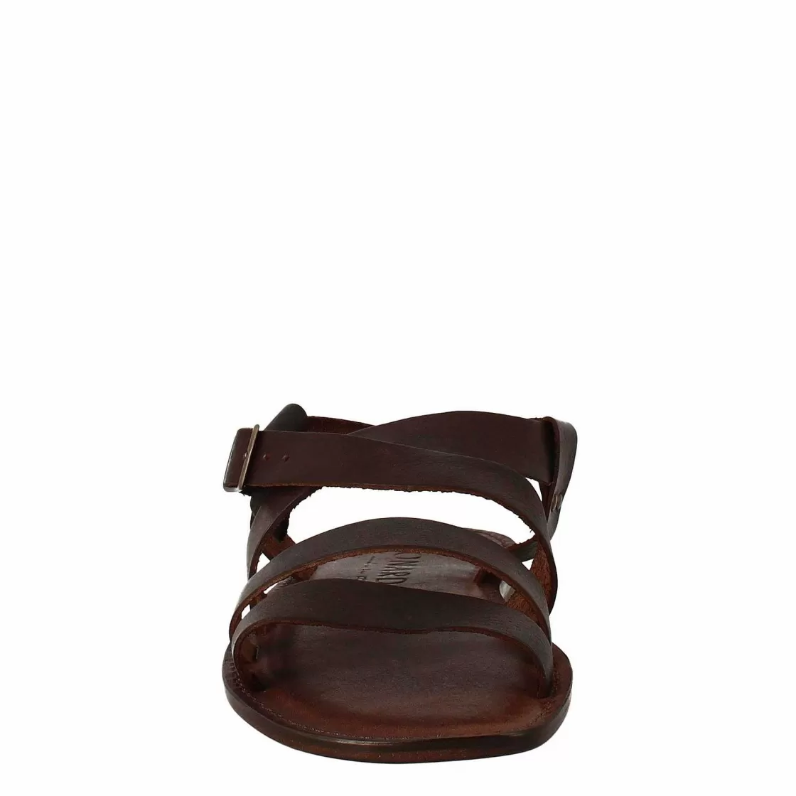 Leonardo Pisa Gladiator Sandals For Men In Brown Leather Best Sale