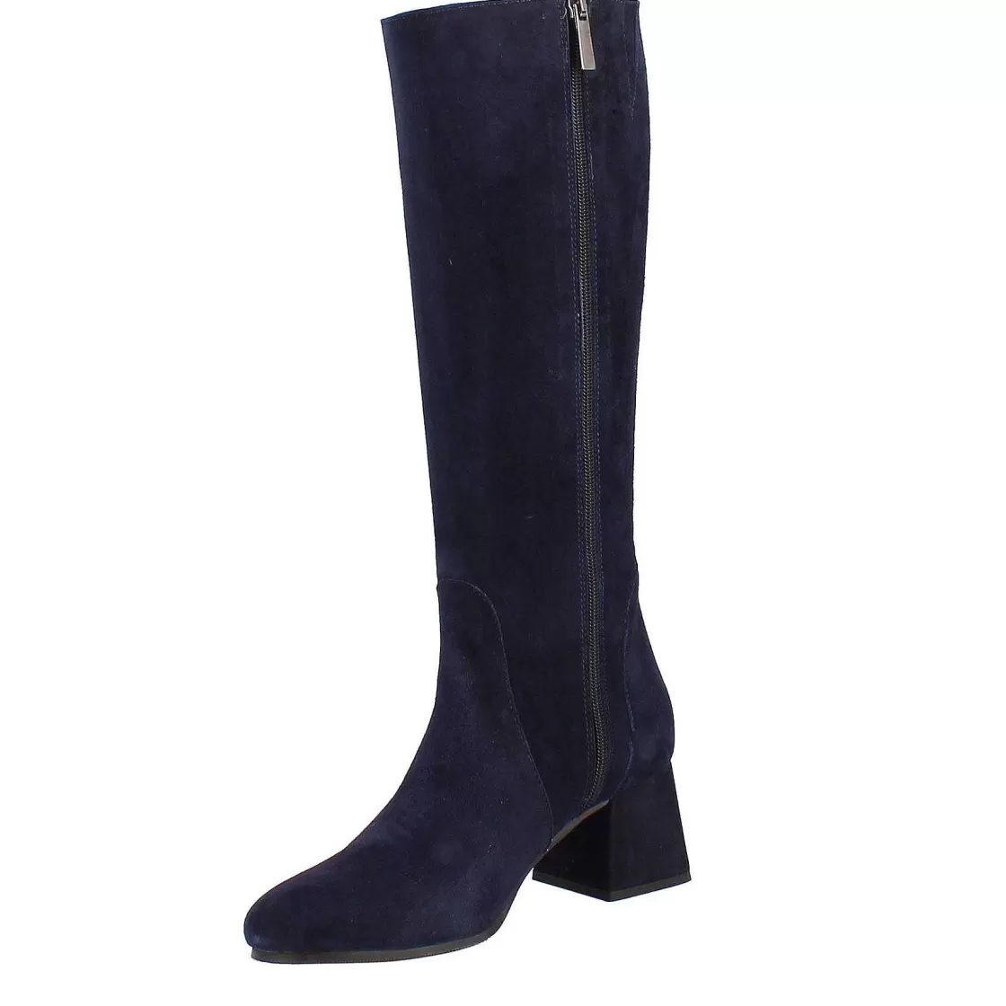 Leonardo Women'S High Boots In Blue Suede Sale