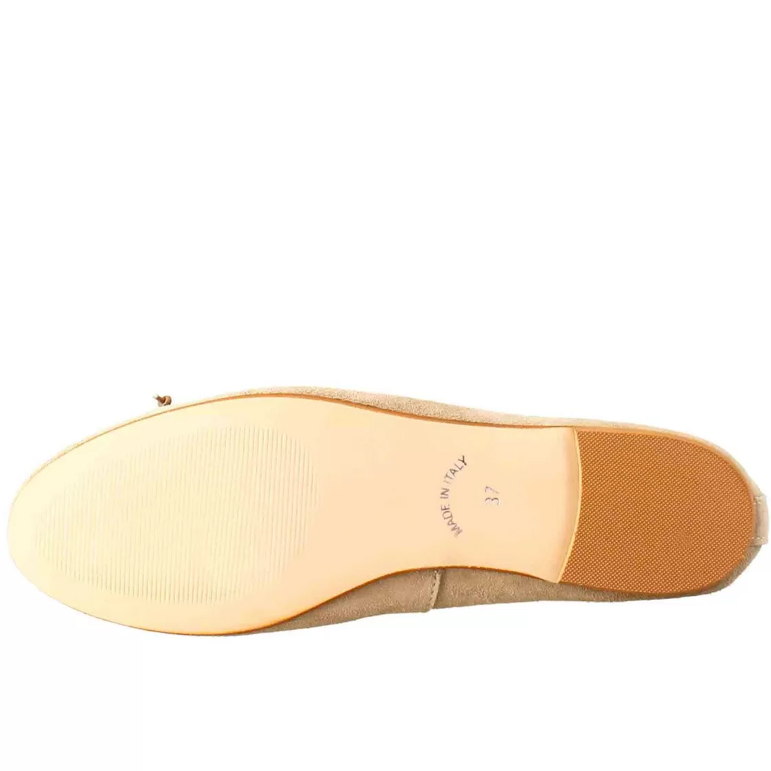 Leonardo Women'S Light Taupe Suede Ballet Flats Without Lining Outlet