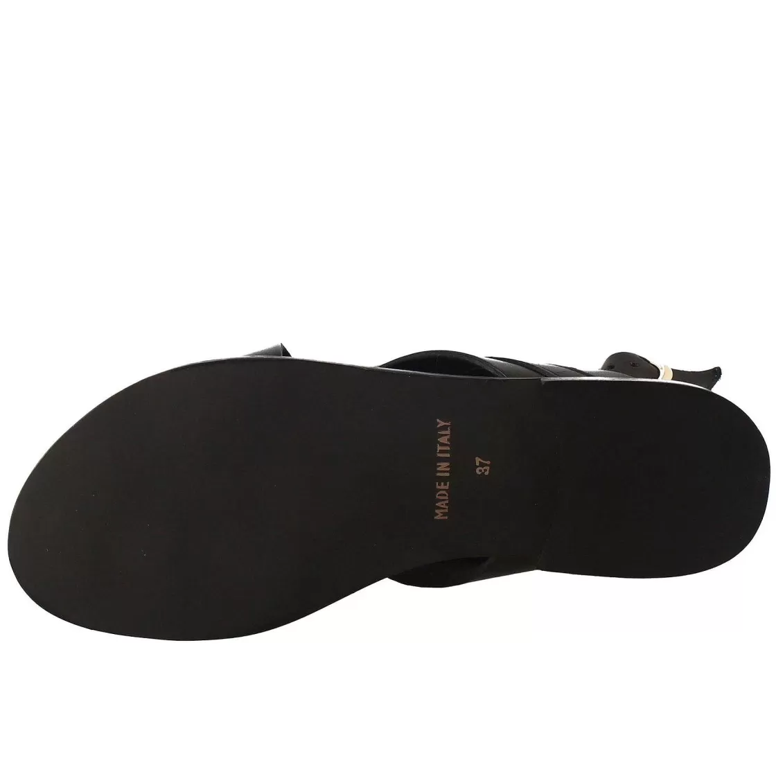 Leonardo Women'S Thong Sandals In Black Leather Outlet
