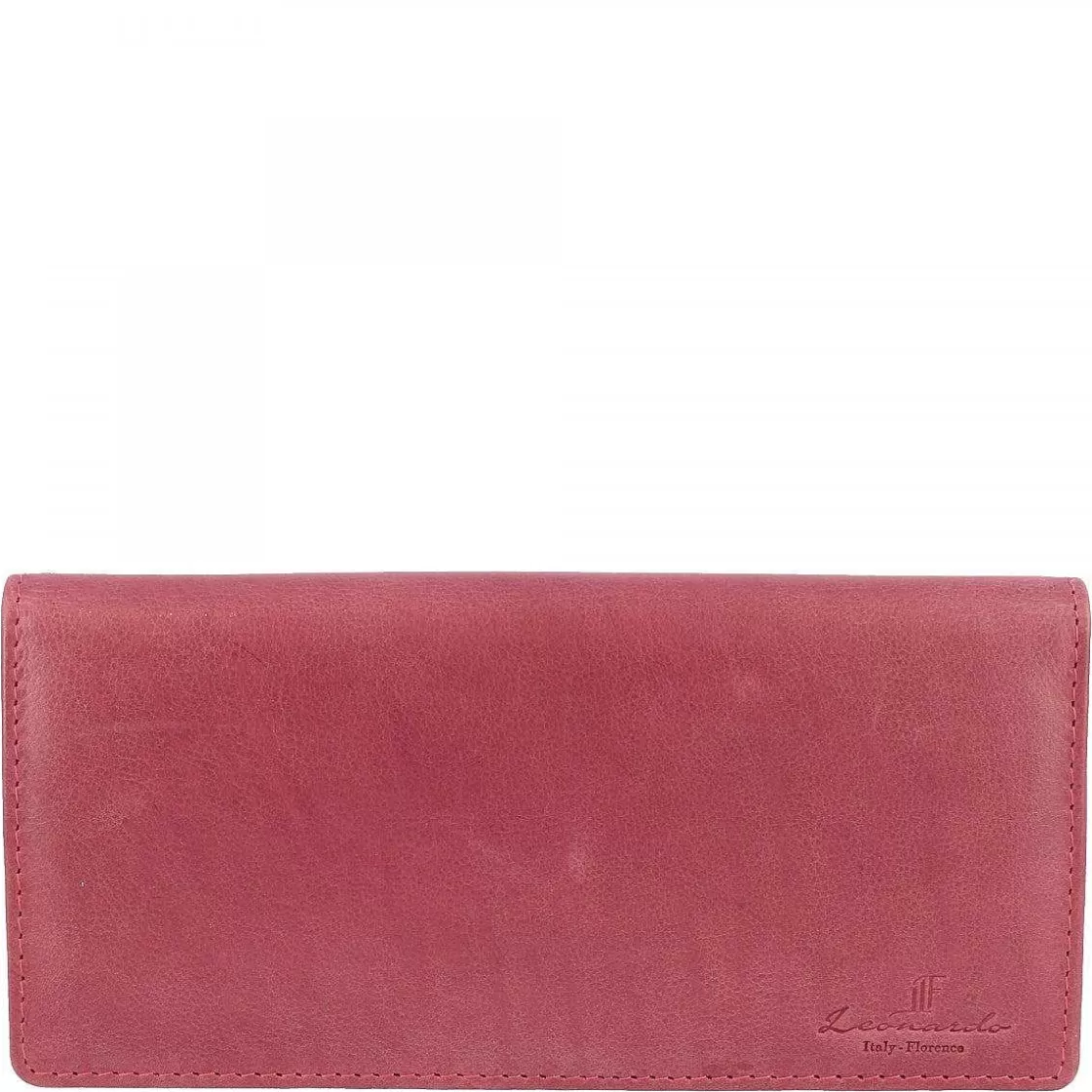 Leonardo Women'S Wallet Made Of Nappa Leather For Banknotes And Credit Cards In Various Colors Store